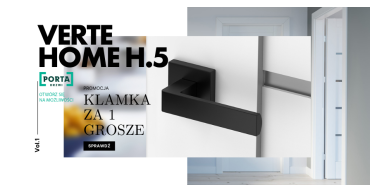 WYBIERZ DRZWI PORTA VERTE H.5 I DOSTAŃ KLAMKĘ RUMBA GRATIS